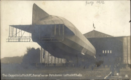 CPA Zeppelin Luftschiff Hansa Vor Der Potsdamer Luftschiffhalle - Sonstige & Ohne Zuordnung