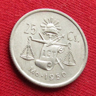 Mexico 25 Centavos 1950 Mexique Mexiko Messico W ºº - Mexique