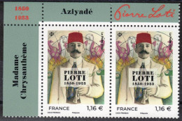 FRANCE 2023 -  Paire Coin De Feuille Avec Texte - Pierre Loti (1850-1923) - YT 5694 Neuf ** - Neufs