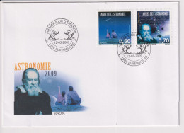LUXEMBOURG FDC 5 / 2009 ASTRONOMY - FDC