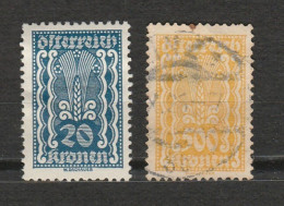 Autriche - Osterreich Lot De 5 Timbres (20 Et 500 Agriculture Année 1922) - Mi AT 370 - Mi AT 387 - Mi AT 842- 533 - 739 - Autres & Non Classés