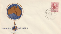 Australië 1962, FDC Unused, John McDouall Stuart (1815-1866) - Omslagen Van Eerste Dagen (FDC)