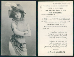 [ OT 015816 ] - WOMAN - BELLE FILLE PRETTY GIRL FASHION ROBE DRESS HAIRSTYLE COIFFURE - LISBOA TESOURAS DE OURO PORTUGAL - Women
