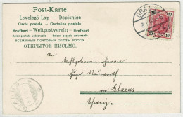 Oesterreich 1906, Postkarte Graz - Glarus (Schweiz) - Brieven En Documenten