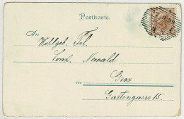 Oesterreich 1899, Postkarte Graz - Lettres & Documents