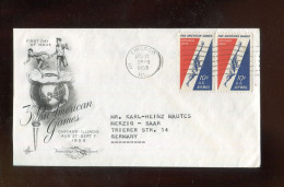 "USA" 1959, Mi. 759 Paar "Sportspiele" FDC (B2172) - FDC
