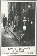 C6495/ Savoy Brown Blues Band  UK  Pressefoto Foto 25,5 X 20cm Ca.1965 - Autres & Non Classés