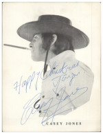 C6530/ Casey Jones Autogramm   Ca.1965 - Autographes