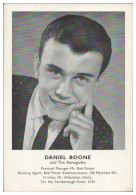 Y29082/ Daniel Boone And The Renegades Autogrammkarte Ca.1965 - Sänger Und Musikanten