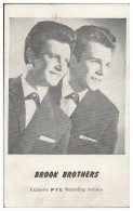 Y29086/ The Brook Brothers Aus England Autogrammkarte Ca.1962 - Chanteurs & Musiciens