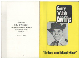 Y29091/ Gerry Walsh And The Cowboys  Autogrammkarte Ca.1965 - Sonstige & Ohne Zuordnung