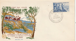 Australië 1963, FDC Unused, Blaxland, Lawson Und Wentworth Im Jahr 1813 - Premiers Jours (FDC)