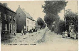 Saint-Trond Chaussée De Tongres Circulée En 1906 - Sint-Truiden