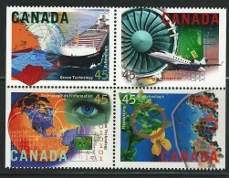 CANADA 1996 SCOTT 1598i MNH SE-TENANT BLOCK CATALOGUE VALUE US $3.60 - Unused Stamps