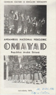 Siria - Syria - OMAYAD National Folk Ensemble - Show Program In Bucuresti - Programmes
