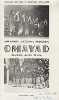 Siria - Syria - OMAYAD National Folk Ensemble - Show Program In Bucuresti - Programme