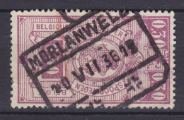 Belgium 1927/31 Mi. 157, 0.30 Fr. Chemin De Fer Spoorwegen Deluxe Boxed MORLANWELD Cancel !! - Oblitérés