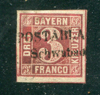 "BAYERN" Postablage-Stempel "SCHWABACH" Auf Mi. 4 (B2179) - Used