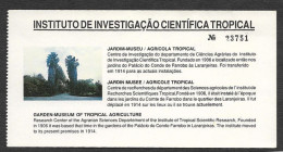 Portugal Billet Jardin Musée Tropicale Lisbonne Jardim-museu Tropical Tropical Garden Museum Lisbon Ticket - Toegangskaarten