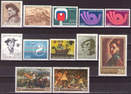 Yugoslavia 1973 - LOT - MNH**VF - Unused Stamps