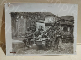 Montenegro BIJELO POLJE World War Italian Occupation Military Tank Carro Armato 1942. 80x60 Mm. - Guerra, Militares