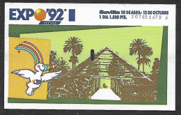 Expo 92 Sevilla Ticket Entrée Enfant Exposition Mondiale Seville Espagne 1992 España Spain World Fair Children Ticket - Eintrittskarten