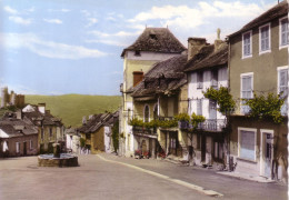 Cpm Cpsm  Najac Centre De La Ville - Najac