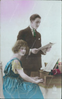 Cc685 Cartolina Fotografica Coloraise Tematica Innamorati Coppia Couple Amore - Coppie