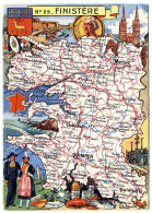 FINISTÈRE - Carte Géographique - Blondel La Rougery - Autres & Non Classés