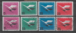 DEUTSCHLAND ALLEMAGNE RFA 1955  N° 81 à 84 1 Série Complète Neuve ** Et 1 Série Oblitérée Lufthansa - Ongebruikt