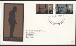 Grossbritannien UK FDC 1965 Mi. 384-85 Winston Churchill    (65156 - Andere & Zonder Classificatie