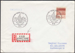 Koblenz 1970 R-Brief SST Mit Sonder R-Zettel    (65208 - Other & Unclassified