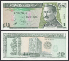 Guatemala 1 Quezal Banknote 1998 UNC (1) Pick 99  (28536 - Other - America