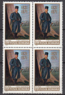 Rumänien-Romania 1971 Mi. 2906 ** MNH Tudor Vladimirescu Block Of 4   (65398 - Altri & Non Classificati