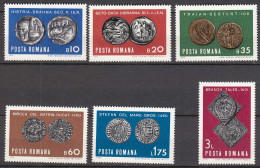 Rumänien-Romania 1970 Mi. 2850-55 ** MNH Old Coins    (65407 - Andere & Zonder Classificatie