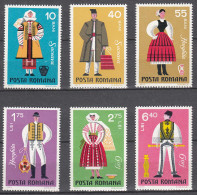 Rumänien-Romania 1973 Mi. 3110-15 ** MNH National Costumes    (65410 - Autres & Non Classés