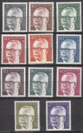 Federal Republic Of Germany First Definitives Set Heinemann Mi.635-645 MNH - Autres & Non Classés