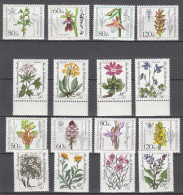 Germany BRD Berlin Nice Stamp Lot MNH Various Flowers Sets  (65496 - Other & Unclassified