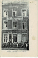Verviers Hôtel De L'Industrie En Face Des Escaliers De La Gare Circulée En 1909 - Verviers