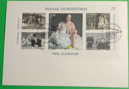 Schweden - Sweden Block 9 Filmgeschichte 1981 Auf FDC   (65576 - Andere & Zonder Classificatie