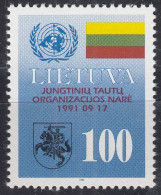 Litauen - Lithuania 1991 Mi 495 ** MNH UNO MITGLIED     (31222 - Lithuania