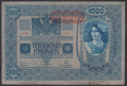 Österreich - Austria 1000 Kronen 1919 (1902) Banknote  Pick 60 Gebraucht  (25861 - Autriche