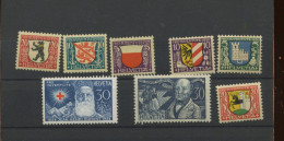 1928 1930   Juventute.  Yv. 231/234 **  246/249 **cote Yv.   13 €. Henri Dunant Croix Rouge - Unused Stamps