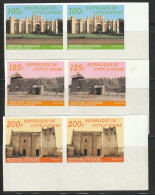 COTE D'IVOIRE - N°710A/C X2 ** (1985) Vestiges Ivoiriens - NON DENTELE - - Ivory Coast (1960-...)