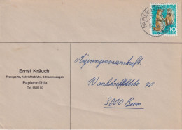 Motiv Brief  "Kräuchi, Transporte/Kehrichtabfuhr, Papiermühle"      1965 - Cartas & Documentos