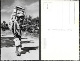 Guatemala Indigenous Maya Man Carrying Wood Old Real Photo PC 1950s/60s - Guatemala