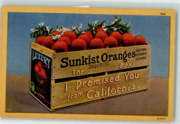 39180231 - Fruechte Sunkist-Orangen  Aus Kalifornien AK - Autres & Non Classés