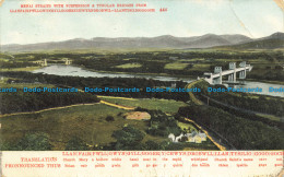 R648313 Menai Straits With Suspension And Tubular Bridges From Llanfair. 1908 - Monde