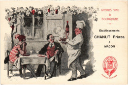 PC ADVERTISEMENT GRANDS VINS DE BOURGOGNE BURGUNDY WINE ALCOHOL (a57029) - Werbepostkarten