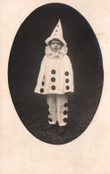 Dunkerque - Carte Photo - Enfant Déguisé En Pierrot - 1921 - Fête Déguisement Mardi Gras Carnaval - Dunkerque